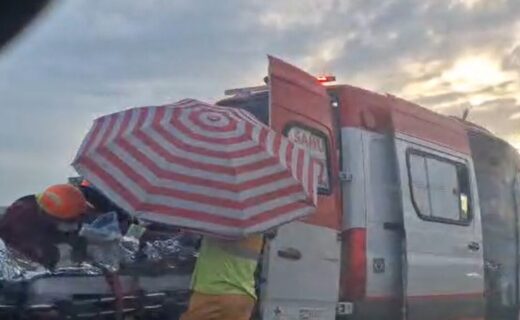 Colisão na Rodovia Anhanguera em Sumaré deixa motociclista ferido