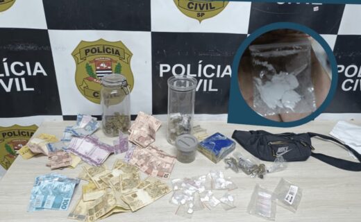 As drogas encontradas foram apreendidas