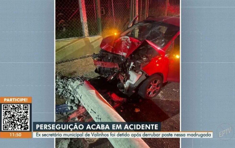 Thiago Henrique Maia Soratto: Ex-secretário de Valinhos preso após perseguição policial e acidente